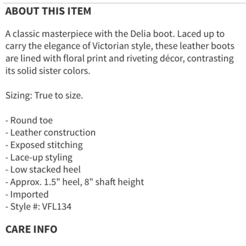 Vintage Foundry Delia boot new in box size 7 - Picture 9 of 9